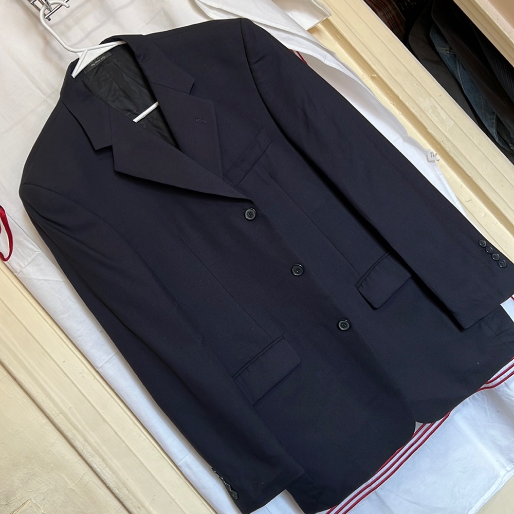 Andrew Fezza NY black blazer / suit jacket excellent cond.3 buttons size 39R